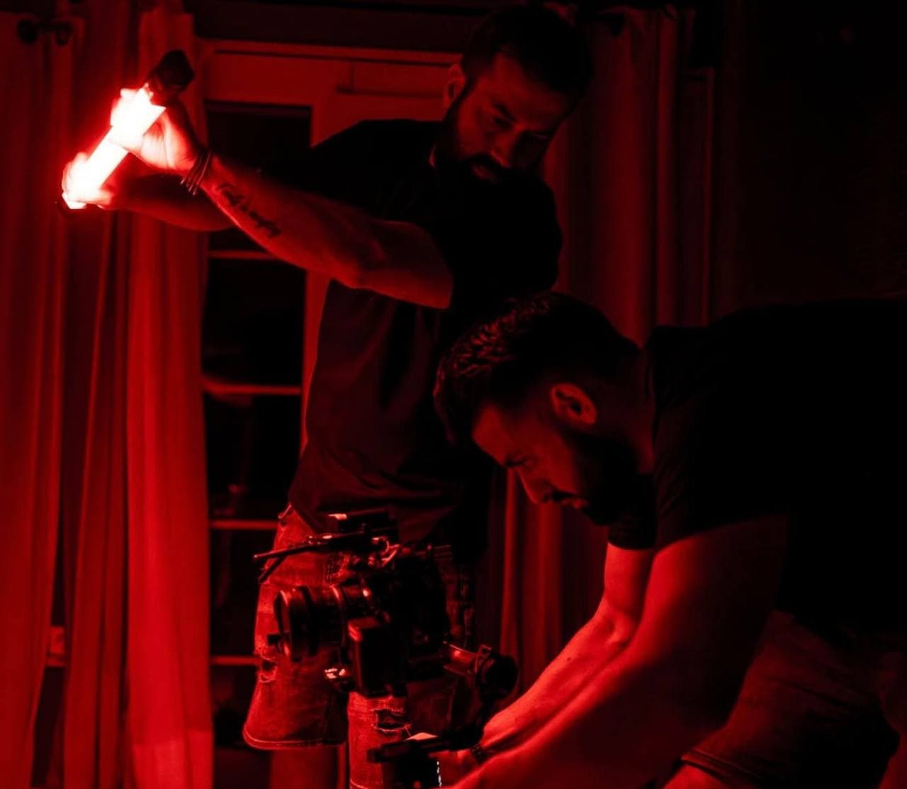 Setting up lighting — red mood