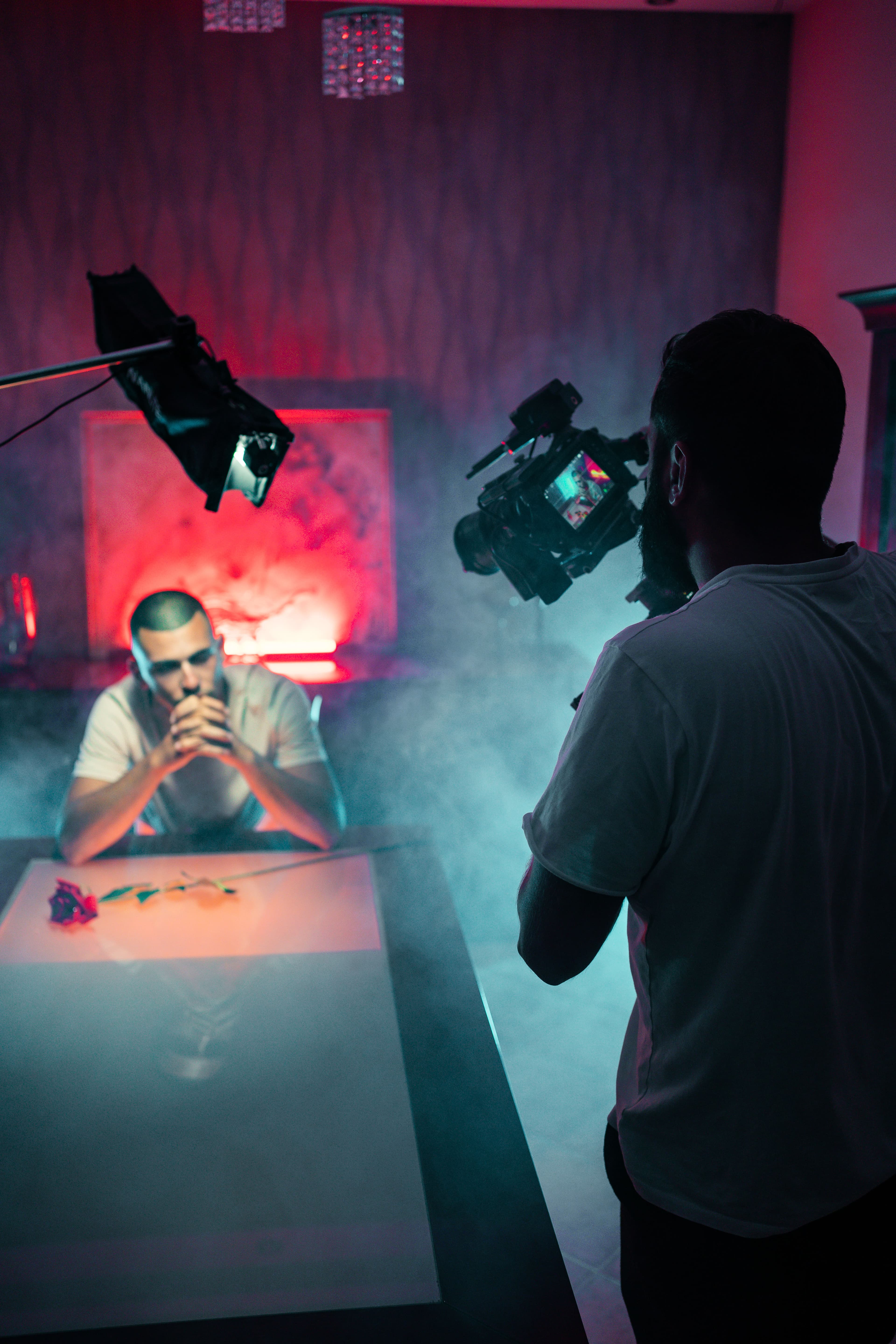 Behind the scenes — studio shoot