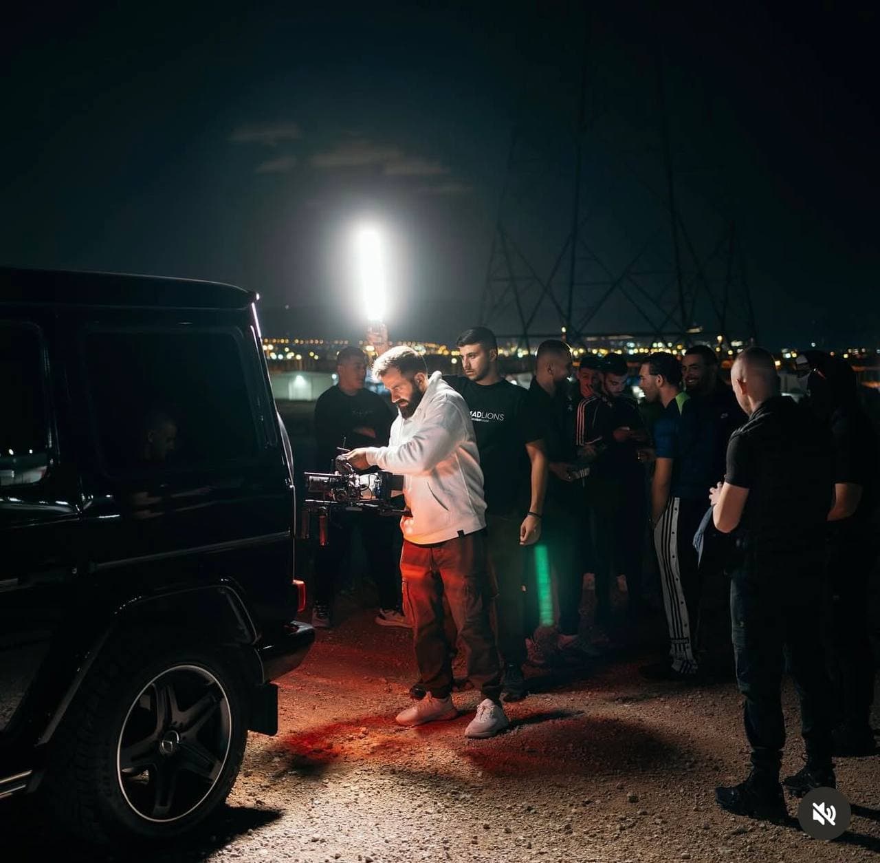 Night shoot — music video production